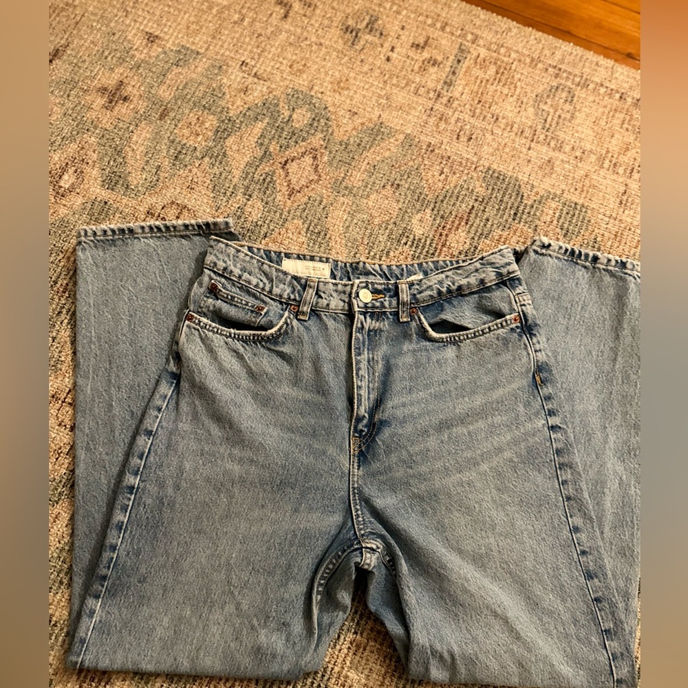 Zara High Rise Blue Jeans - Picture 5 of 6